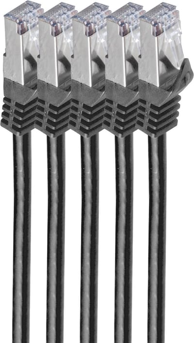 shiverpeaks BS75511-0.5S-SET5 netwerkkabel Zwart 0,5 m Cat7 S/FTP (S-STP)