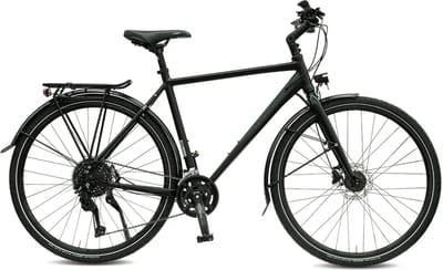 Rabeneick TS5 Lite 28 Inch Stadsfiets - Lichtgewicht Fiets - Shimano 9 Versnellingen - Schijfremmen - 55 cm Frame - Voor Dames en Heren - Zwart