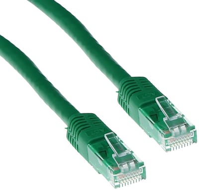 ACT Groene 7 meter U/UTP CAT6A patchkabels met RJ45 connectoren IB3907