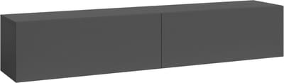 TV meubel Evaton zwevend 160x32x30 cm donkergrijs mat [en.casa]