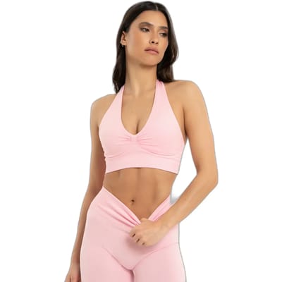 Dames halterbeha Gym Glamour Seamless open back