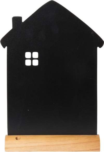 Securit® houten krijtbordhuisje in zwart