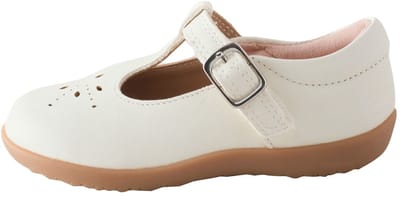 Next - Meisjes - First Walker schoenen met T-bandje en klittenbandsluiting - Wit
