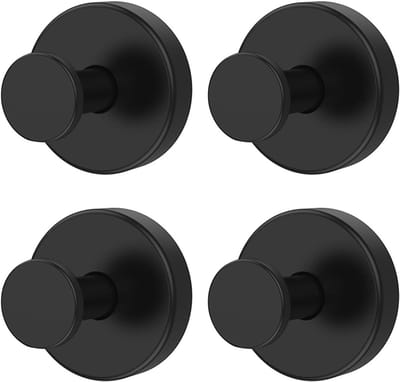 RVS Zuignap Haak Set - 4 Stuks Extra Sterke Zuignaphaken voor Badkamer, Keuken en Toilet - Herbruikbare Towel Hooks voor Diverse Toepassingen