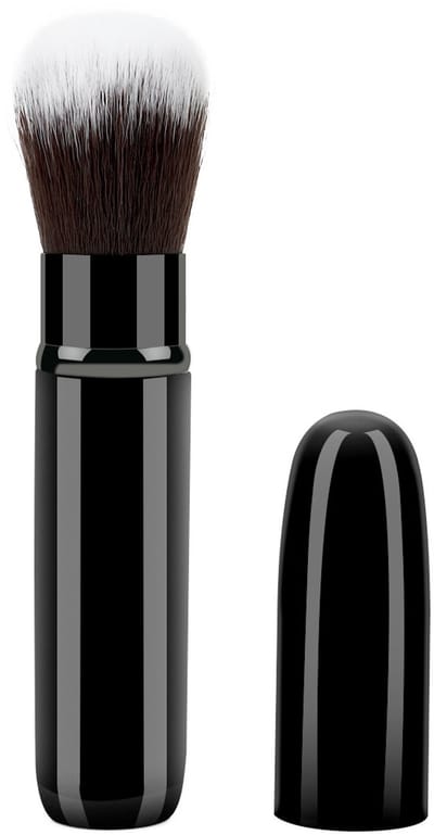 Zwarte lippenstift intrekbare make-upkwast - Make-upkwast voor highlighter, blush, bronzer en poeder