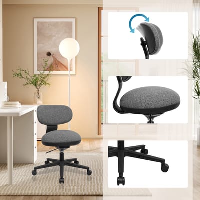 Kontorstol / drejestol SITMOTION B 3D Gelenk Active Seat stof grå hjh OFFICE
