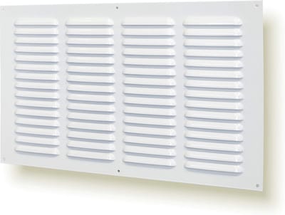 Ventilatierooster Wit 45x25 cm - Universeel Regelbaar Luchtrooster voor Binnen en Buiten