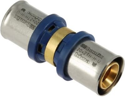 Bonfix alu-pers rechte koppeling 20x20x2mm