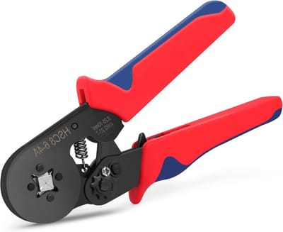 Krimptang - Crimper Crimp Tool - Elektrische reparaties - Zelfinstellend ratelmechanisme - 025-10mm² - Zwart