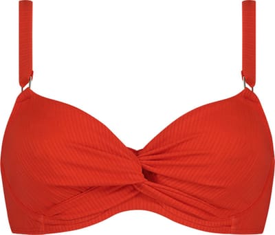 Beachlife Fiery Red shaping bikinitop