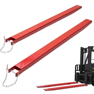 VEVOR 2-delige set vorkverlengstukken, 2090 mm vorktandverlenging, 1,815 ton draagvermogen, Q235 koolstofstalen vorktanden, ontwerp uit één stuk, palletvorkverlengstuk, compatibel met 106 mm vorken.