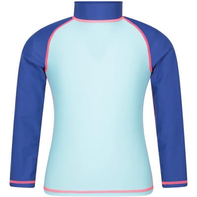 Mountain Warehouse Rash Top met lange mouwen voor kinderen/Kinderen (Lichtblauw)