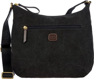 BRIC'S Schoudertas Sorrento Sacca Hobo Bag Black Donkergrijs