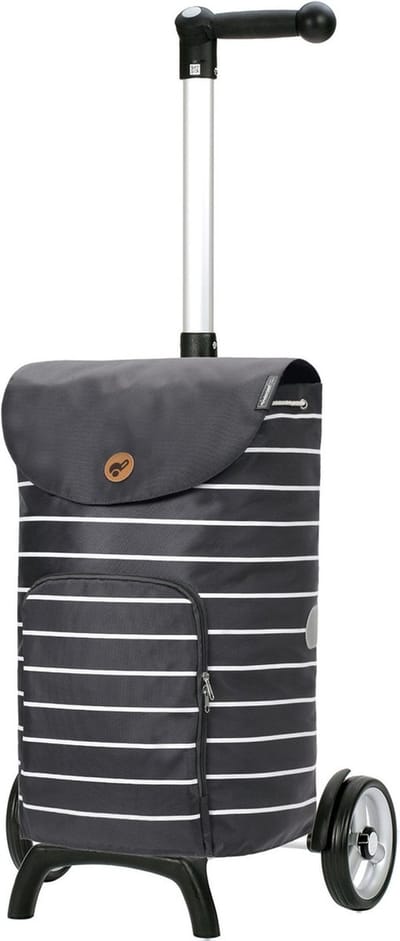 Andersen SHOPPER MANUFAKTUR Boodschappentrolley Unus Shopper Fun Mia 41L Anthracite Antraciet 119cm