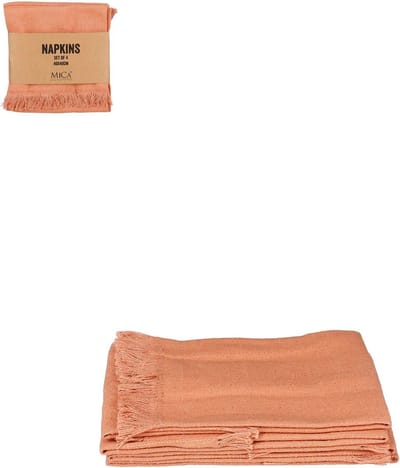 Mica Decorations Villia Servet 40 x 40 cm – Terra – 4 stuks