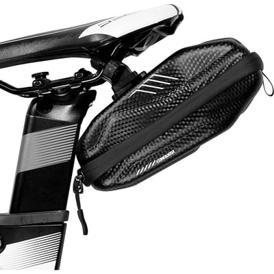 0,8L Fietstas Onder Zadel Regenbestendig Dak Fiets Onder Zadel Tas voor Mountainbike zwart