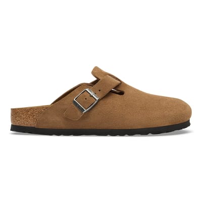 Leren klompen Birkenstock Boston Suede