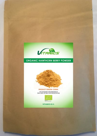 Meidoornbessenpoeder Biologisch (Hawthorn Berry Powder Organic) 125g