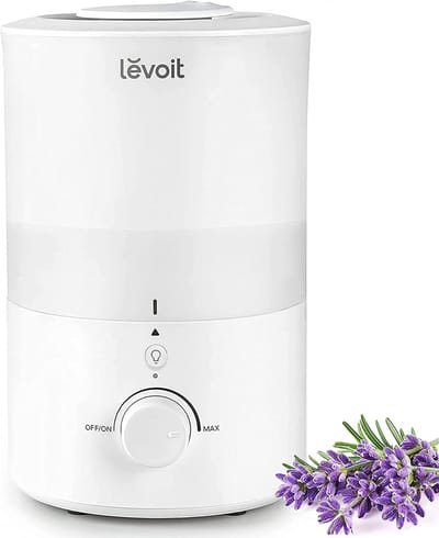 Luchtbevochtiger Slaapkamer 3L – Ultrasoon Stil 28 dB met Nachtlamp en Aromafunctie