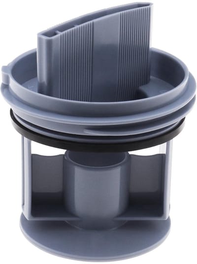 Dailygoods - Wasmachine Afvoerpomp - Afvoer Afdichtingsdeksel - Blauw - Fluff Filter - Compatibel met Siemens en Bosch - Kunststof