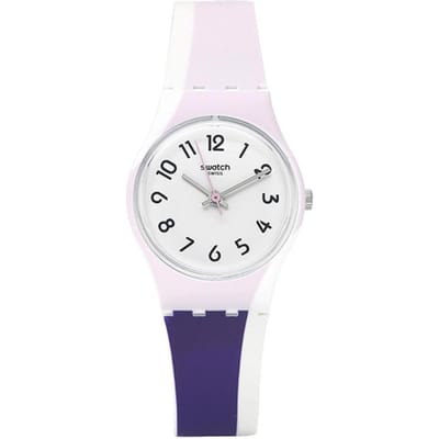 Montre SWatch Lw169 Bau SWatch PurpletwiSt pour femme en uréthane LW169 white