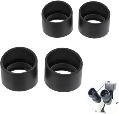 Dailygoody - Oogmasker voor Microscoop - Rubber Oogbescherming - Zacht en Comfortabel - 34-38 mm - Beschermcups voor Microscoop - Geschikt voor Telesc