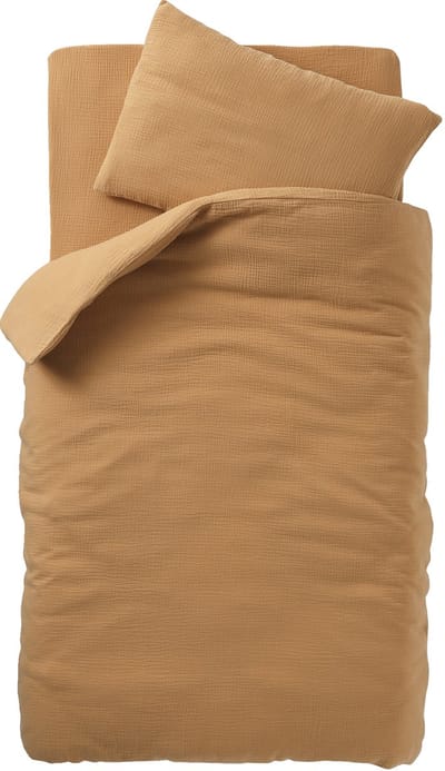 Vertbaudet Babyset dekbedovertrek + kussensloop effen in biologisch katoenen gaas*