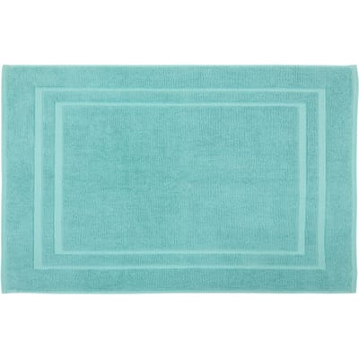 DoubleDry Hotel Badmat 50 x 80 cm – 100% Katoen – Zacht en Absorberend – Denim Blauw