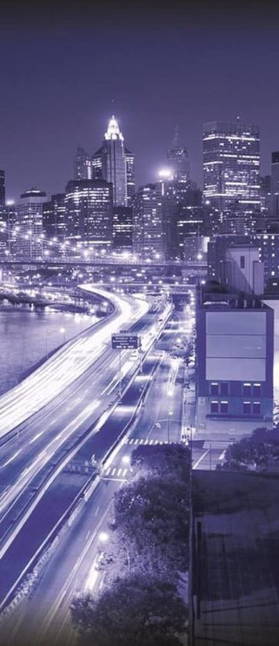 New York City Brooklyn Bridge Lights Photo Wallcovering