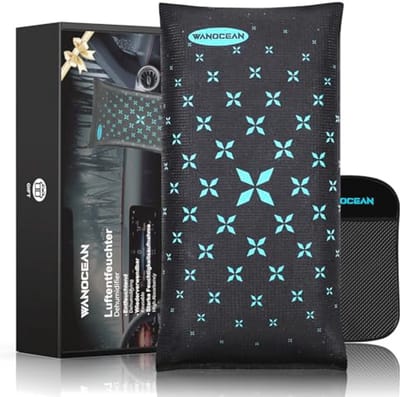 Hernieuwbare Auto Ontvochtiger 1 kg met Antislip Pad - Vochtabsorberende Silicagel Kussen