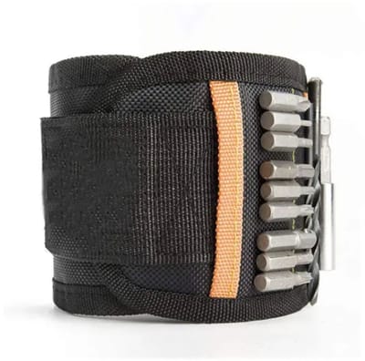 Go Go Gadget - Magnetische polsband - Doe het zelver - Klussen - Klustool - 1 stuk - Zwart