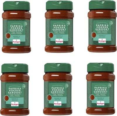 Verstegen - Paprikapoeder gerookt - Pure - Strooibus small - 6 stuks - Kruiden & specerijen - 720g