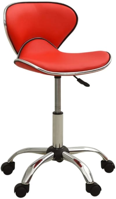 Salonkruk kunstleer rood
