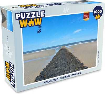 Puzzel Noordzee - Strand - Water - Legpuzzel - Puzzel 1000 stukjes volwassenen