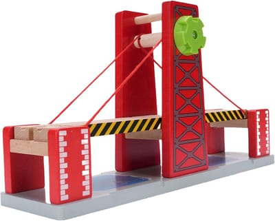 Houten Treinbrug - Educatief Hulpmiddel - Kinderen Spelen - Uniek Brugontwerp - 39 x 21 x 11 cm