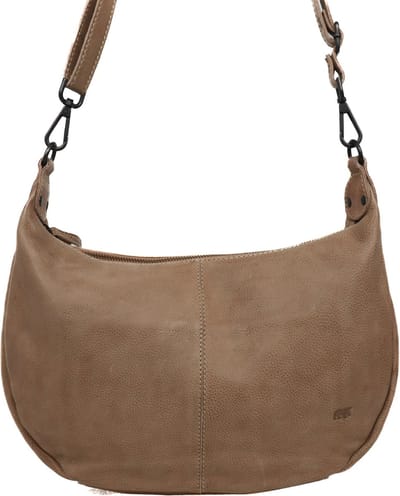 Bear Design Medium Crossbodytas / Schoudertas Dames - Leer - Betty - Beige