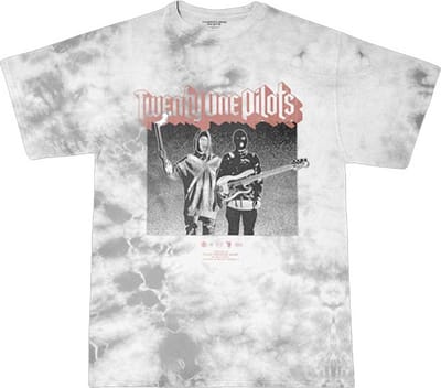 Twenty One Pilots - Torch Bearers Heren T-shirt - M - Wit/Grijs