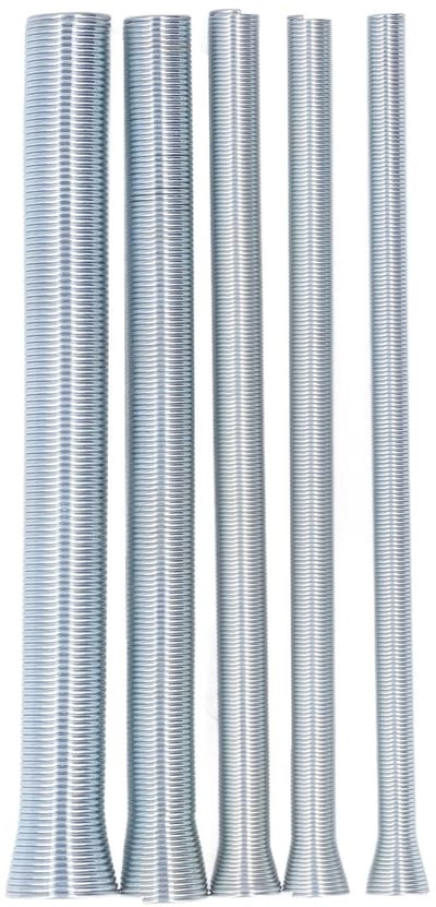 Dailygoods- Buisbuigset 5-in-1 - Veerbuisbuiger - Koper/aluminium/dunwandige stalen buizen - Stabiel en duurzaam - Verenstaal - Handmatig gebruik - Pijpenbuiger