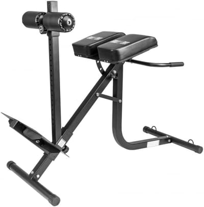 Rugtrainer Inklapbaar - Romeinse Stoel - Rugtraining Thuis - 21 standen verstelbaar - Tot 200 kg - Zwart