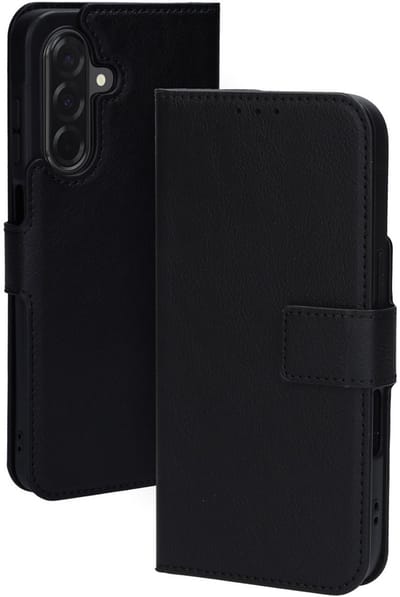Mobiparts hoesje geschikt voor Samsung Galaxy A26 - Wallet/Boekhoesje - Eco Leer - Magneet Sluiting - Opberg vakken - Zwart