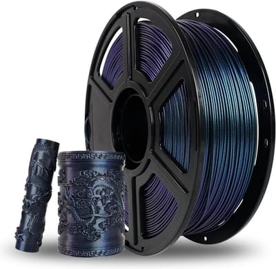 175 mm PETG filament kameleon kleurverschuiving 3D-printerfilament - verandert van kleur - 1 kg spoel - maatnauwkeurigheid ± 002 mm - premium PETG-filament - bruin titanium