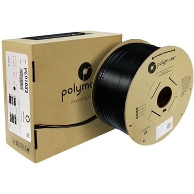 Polymaker PE01033 PE01033 Filament ABS kunststof Hittebestendig, Slagvast, Geurarm 1.75 mm 3000 g Zwart PolyLite™ 1 stuk(s)