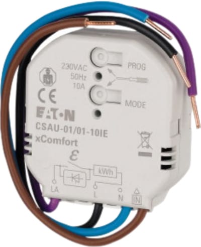xComfort Schakelactor 10A + binaire ingang en energie meetsensor