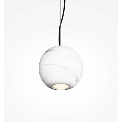 Maytoni Hanglamp BASIC TEXTURE, wit, Ø 12 cm, marmer, GU10