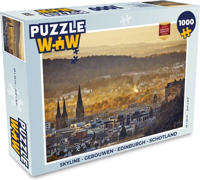 Puzzel Skyline - Gebouwen - Edinburgh - Schotland - Legpuzzel - Puzzel 1000 stukjes volwassenen