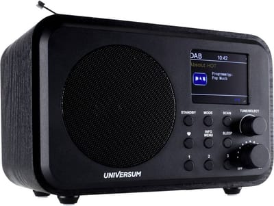 UNIVERSUM DR 300-20 Radio DAB+, VHF (FM) Bluetooth Oplaadbaar Zwart