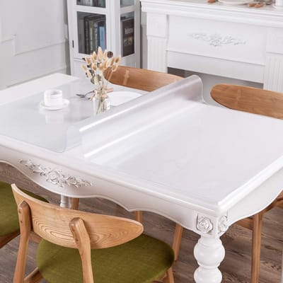 Tafelonderlegger - Bureau mat - Tafel beschermen - Waterdicht PVC - 90 x 160 cm - Transparant