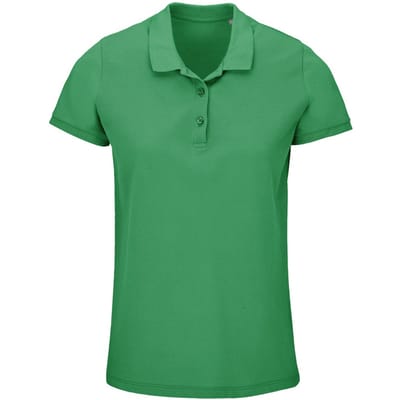 SOLS Dames/Dames Planet Piqué Biologisch Poloshirt (Voorjaarsgroen)