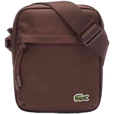 LACOSTE schoudertas Vertical Camera Bag Marine 166 donkerblauw