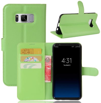 Coverup Hoesje - Geschikt voor Samsung Galaxy S8 Hoesje - Coverup Book Case - Groen